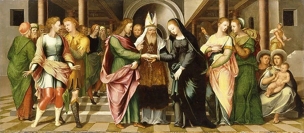 The Marriage of the Virgin (oil on panel)