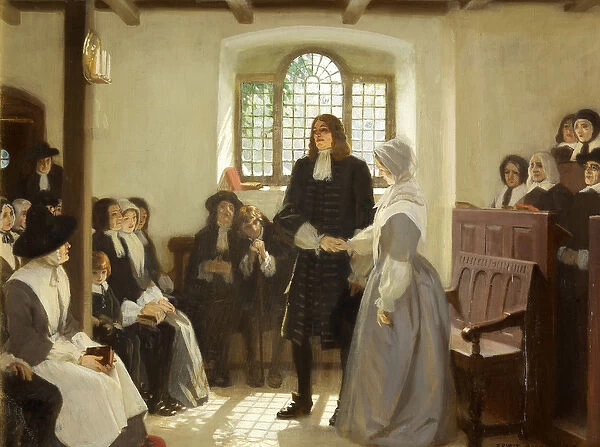 The Marriage of William Penn and Hannah Callowhill, 1696, 1915 (oil on canvas)