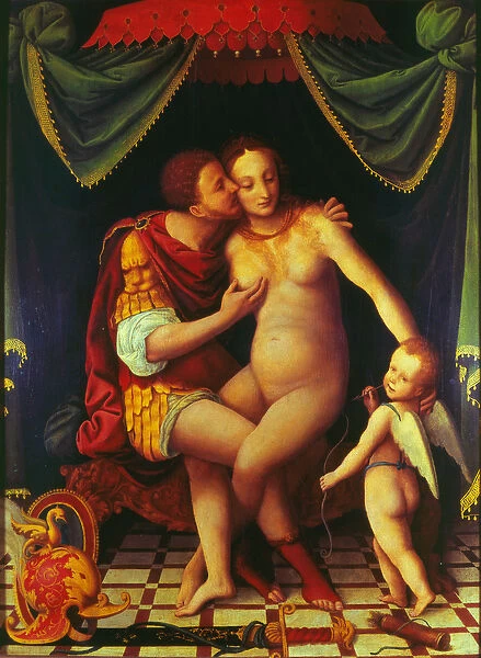 Mars and Venus (oil on canvas)