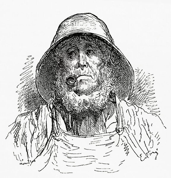 The Marseilles Sailor, after a drawing by Gustave Dore. From Life and Reminiscences of Gustave Dore, published 1885