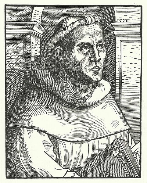 Martin Luther as an Augustinian Monk (engraving)