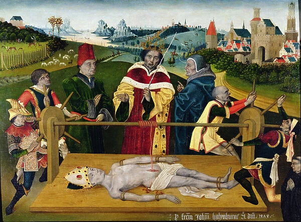 The Martydom of St Erasmus, 1474 (oil on panel)