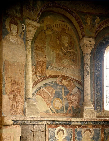 The martyr of Saint Laurent (fresco)