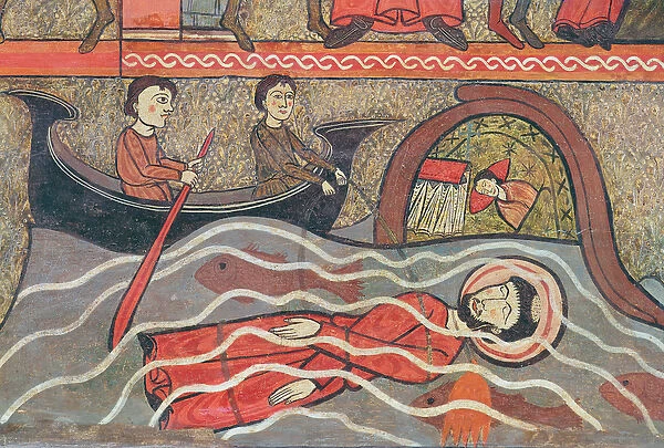 Martyrdom of Saint Clement, detail from an altar frontal with scenes from the life of Saint Clement