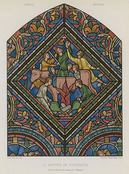 The martyrdom of Saint Eustace (chromolitho)