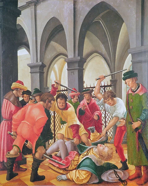 The Martyrdom of St. Florian (oil on panel)