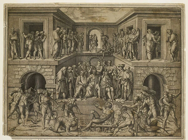 The Martyrdom of St Lawrence, c. 1525 (engraving)