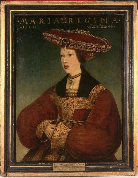 Mary of Austria, c. 1520 (oil on vellum on panel)