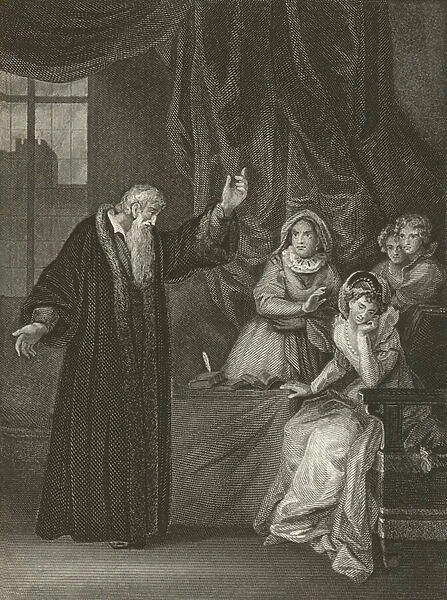 Mary Queen of Scots reproved by Knox (engraving)