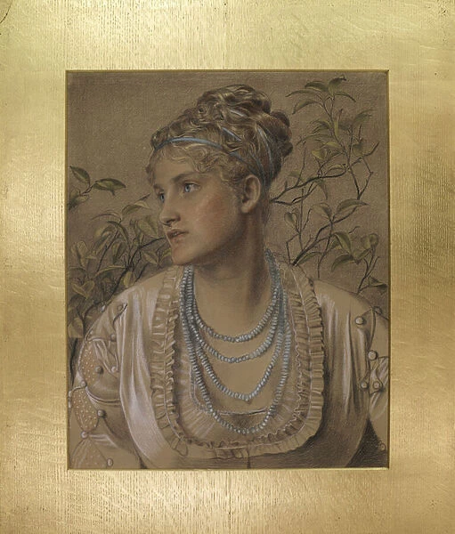 Mary Sandys (1845-1920), c. 1871-73 (coloured chalks on buff paper)