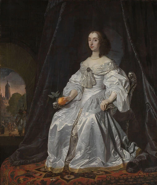 Mary Stuart, Princess of Orange, as Widow of William II, 1652 (oil on canvas)