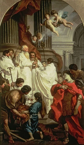 The Mass of St. Basil, 1743-7 (oil on canvas)