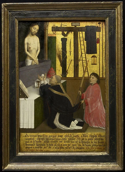 The Mass of St. Gregory, c. 1460-65 (oil & gold leaf on wood panel)