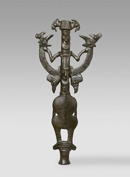 Master of animals finial, 1000-600 BC (bronze)