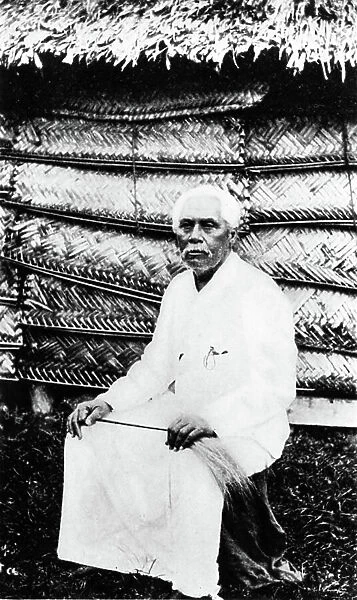 Mata'afa Iosefo, Chief of Samoa, c. 1902 (b / w photo)
