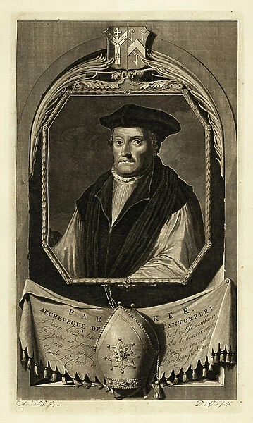 Matthew Parker (1504-1575) (engraving)
