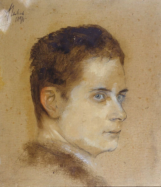 Maximilian Harden (1861-1927) (gouache & chalk on paper)