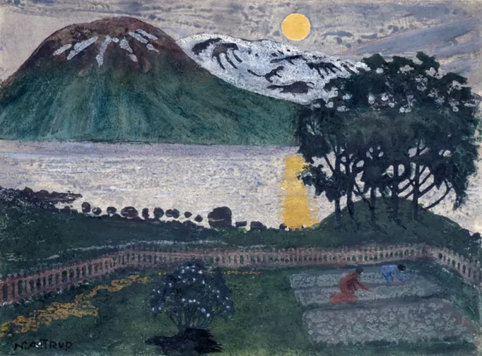 Framed Print : May moon. 7111014 May moon by Astrup, Nikolai 