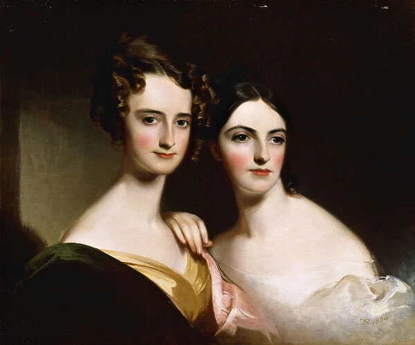 The Mc Ilvaine Sisters, 1834 (oil on canvas)