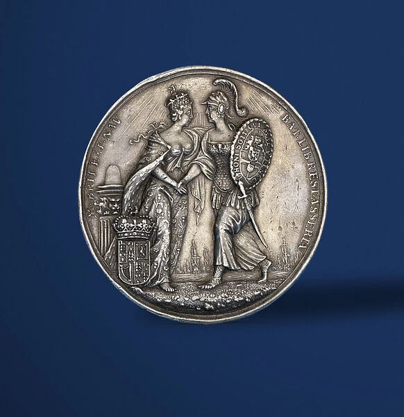Medal commemorating the coronation of William and Mary, 1689 (silver) (reverse of 419670)