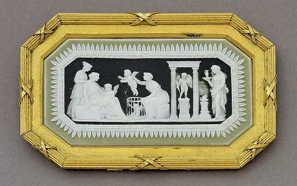 Medallion with the Sale of Cupids and a Sacrifice to Cupid, 1778-1826 (jasperware)