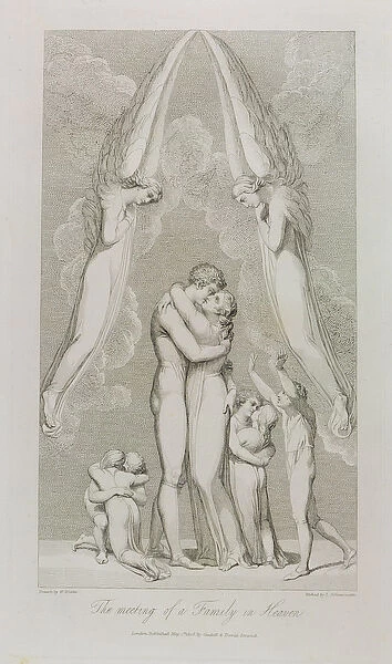 The Meeting of a Family in Heaven, pl. 4, illustration from The Grave, A Poem