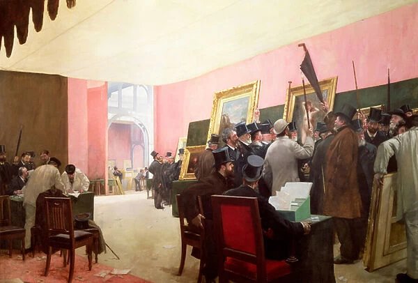 A Meeting of the Judges of the Salon des Artistes Francais, 1885