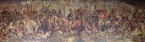 The Meeting of Wellington and Blucher after Waterloo (wall painting)