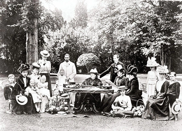 Members of the British Royal Family including King George V