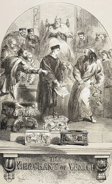 The Merchant of Venice, 1890 (litho)