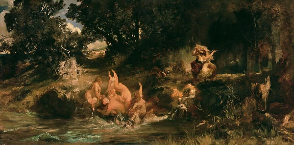 The Mermaids and the Tiger, 1872-73 (oil on canvas)