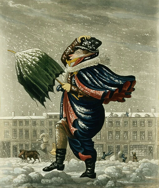 A Merry Christmas and a Happy New Year in London, engraved by G