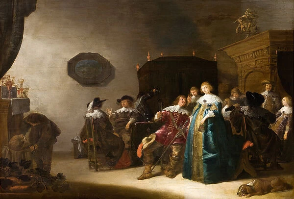 A Merry Company, 1633 (oil on panel)