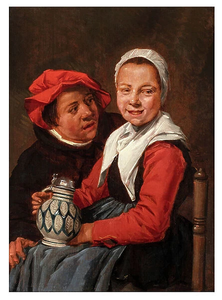 A Merry Couple, 1648 (oil on panel)