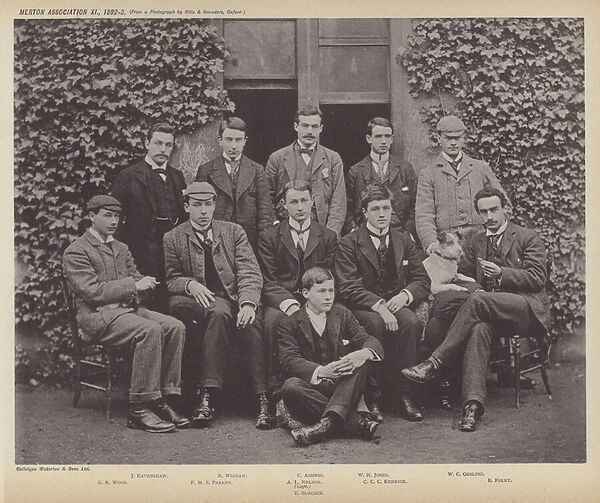 Merton Association XI, 1892-3 (b  /  w photo)