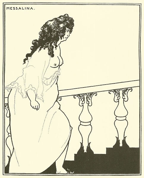 Messalina returning from the Bath (lithograph)