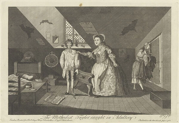 The Methodist Taylor Caught in Adultery, 1768 (engraving)