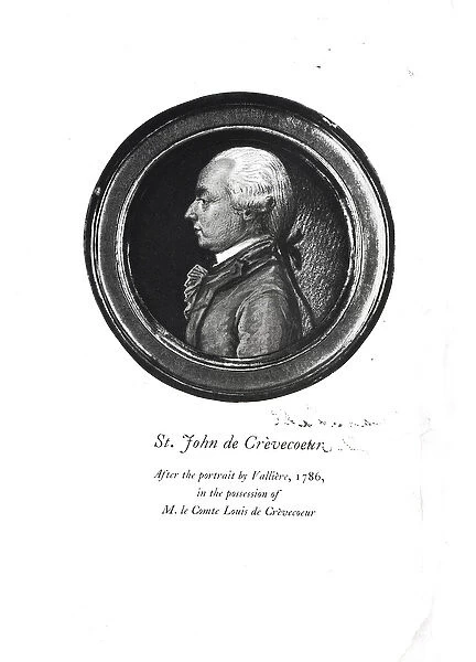 Michel-Guillaume-Jean de Crevecoeur (1735-1813) frontispiece of his Sketches