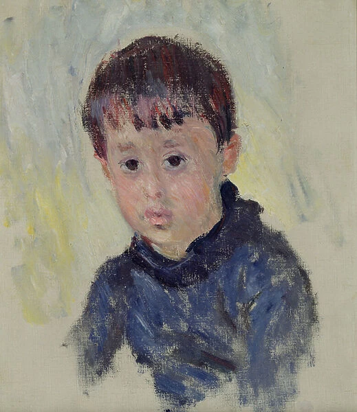 Michel Monet (1878-1966) in a Blue Jumper, 1883 (oil on canvas)