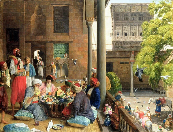 The Midday Meal, Cairo, 1875 (oil on canvas)