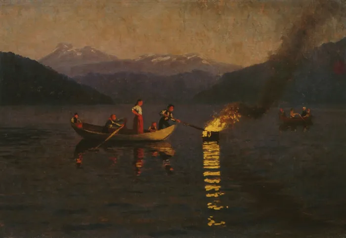 Framed Print : Midsummer night