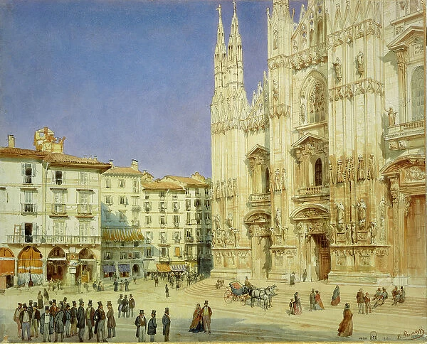 Milan Cathedral, 1846 (w  /  c on paper)