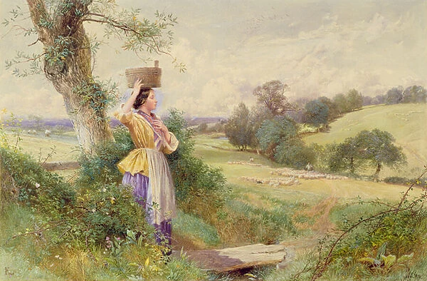 The Milkmaid, 1860 (w  /  c)