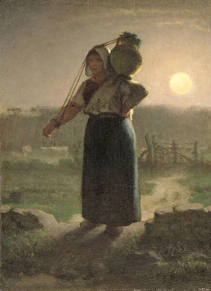 A Milkmaid, c. 1853 (oil on canvas)