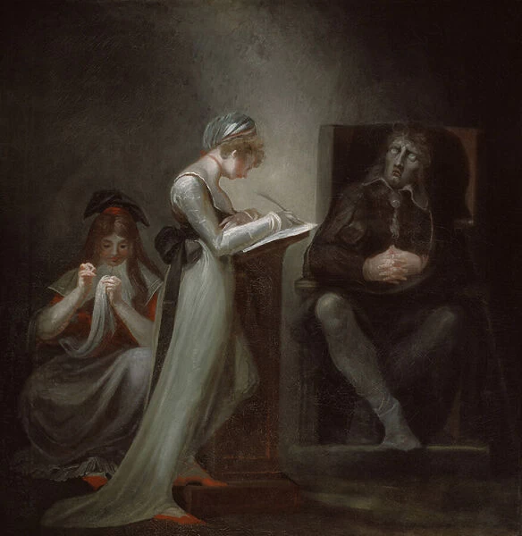 Milton Dictating to His Daughter, 1794 (oil on canvas)