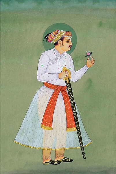 Miniature Painting of Mughal Emperor Jahangir
