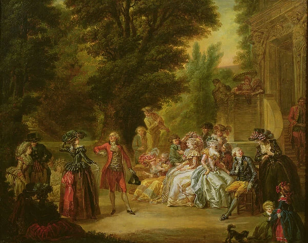 The Minuet under the Oak Tree, 1787 (oil on canvas)