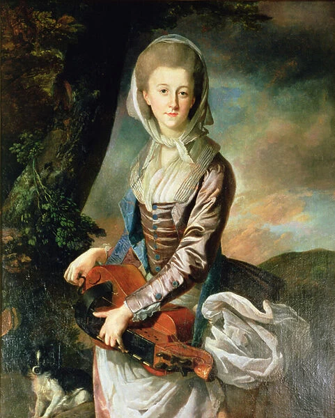 Miss Anne Gore as a Savoyarde, 1774 (oil on canvas)