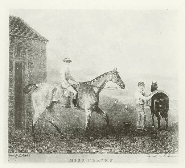 Miss Craven, foaled 1824 (b  /  w photo)