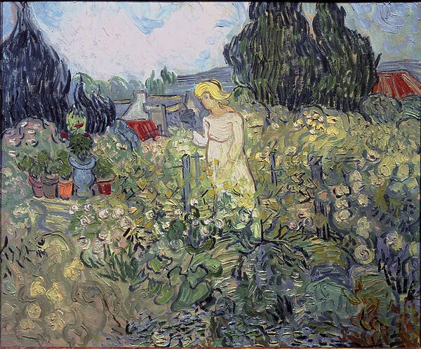 Miss Gachet in her garden at Auvers sur Oise, 1890 (Oil on canvas)